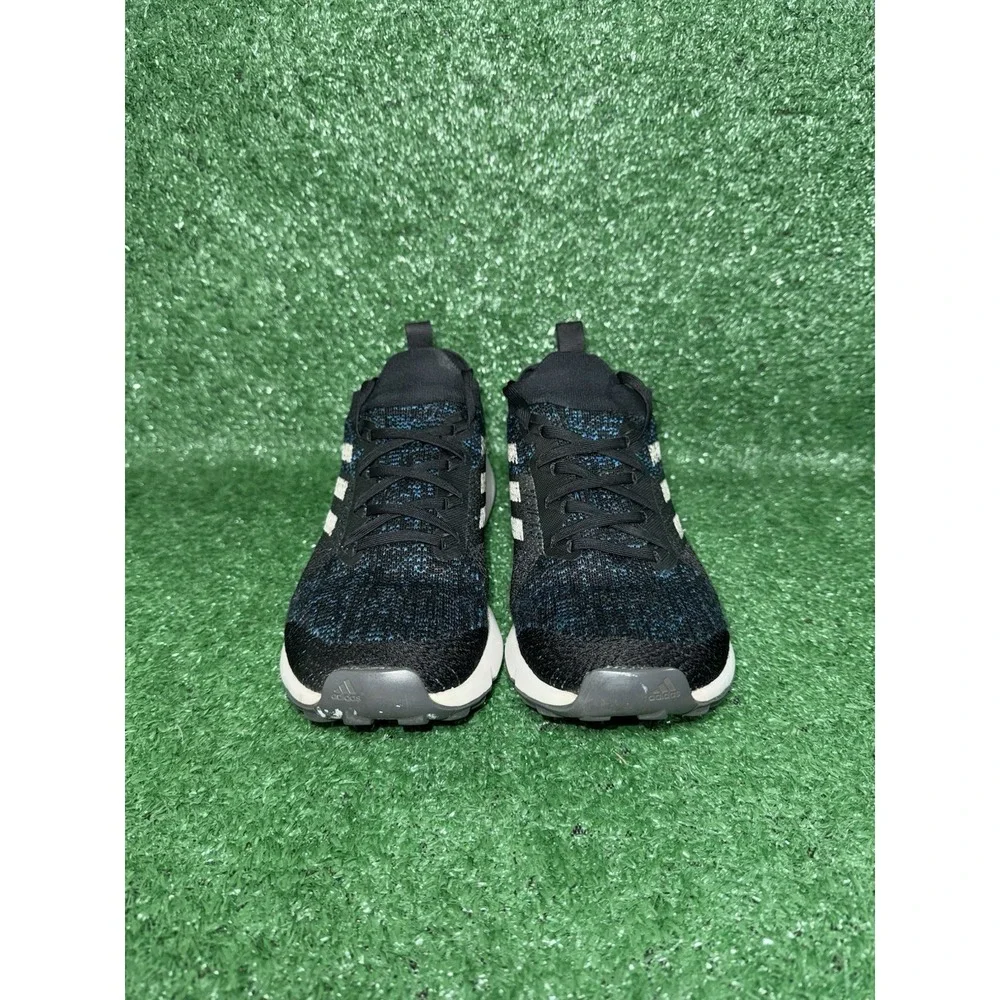 Adidas Shoes Womens Size 7 Terrex Parley Black Blue Knit Trail Hiking Sneakers